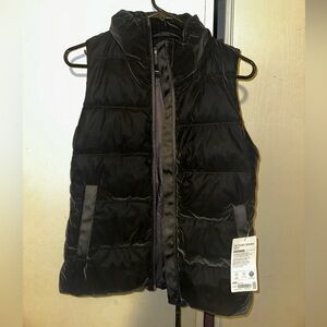 Athleta Black Puffer Vest